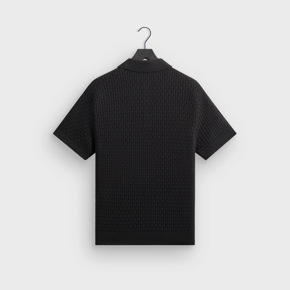 Kith Basket Weave Tilden Polo - Black