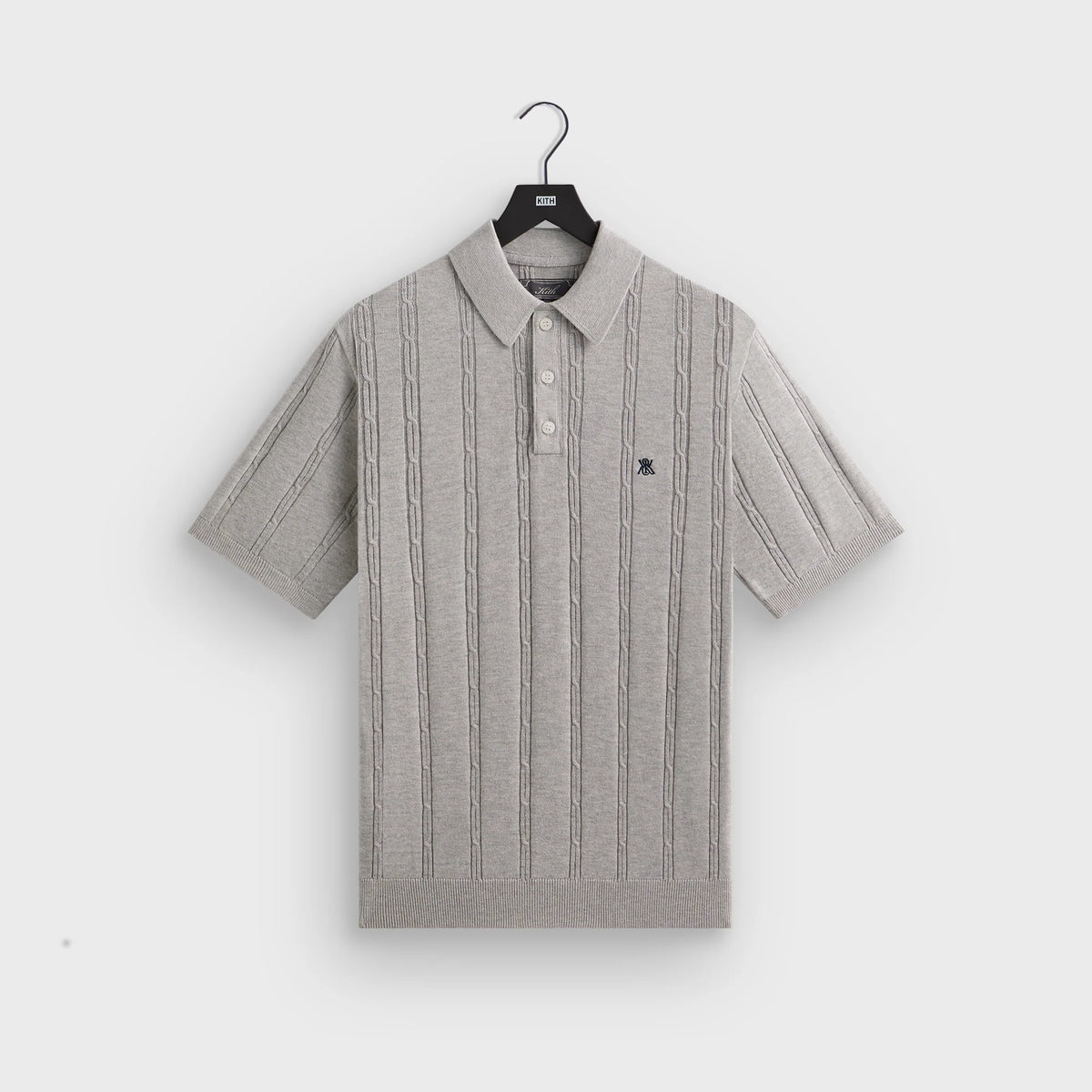 Kith Tilden Polo - Light Heather Grey