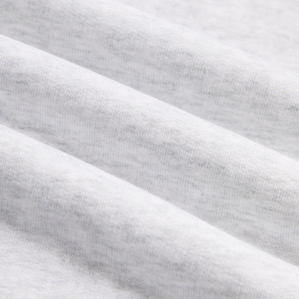 Kith Rib Neck Cropped Camden Hoodie - Light Heather Grey