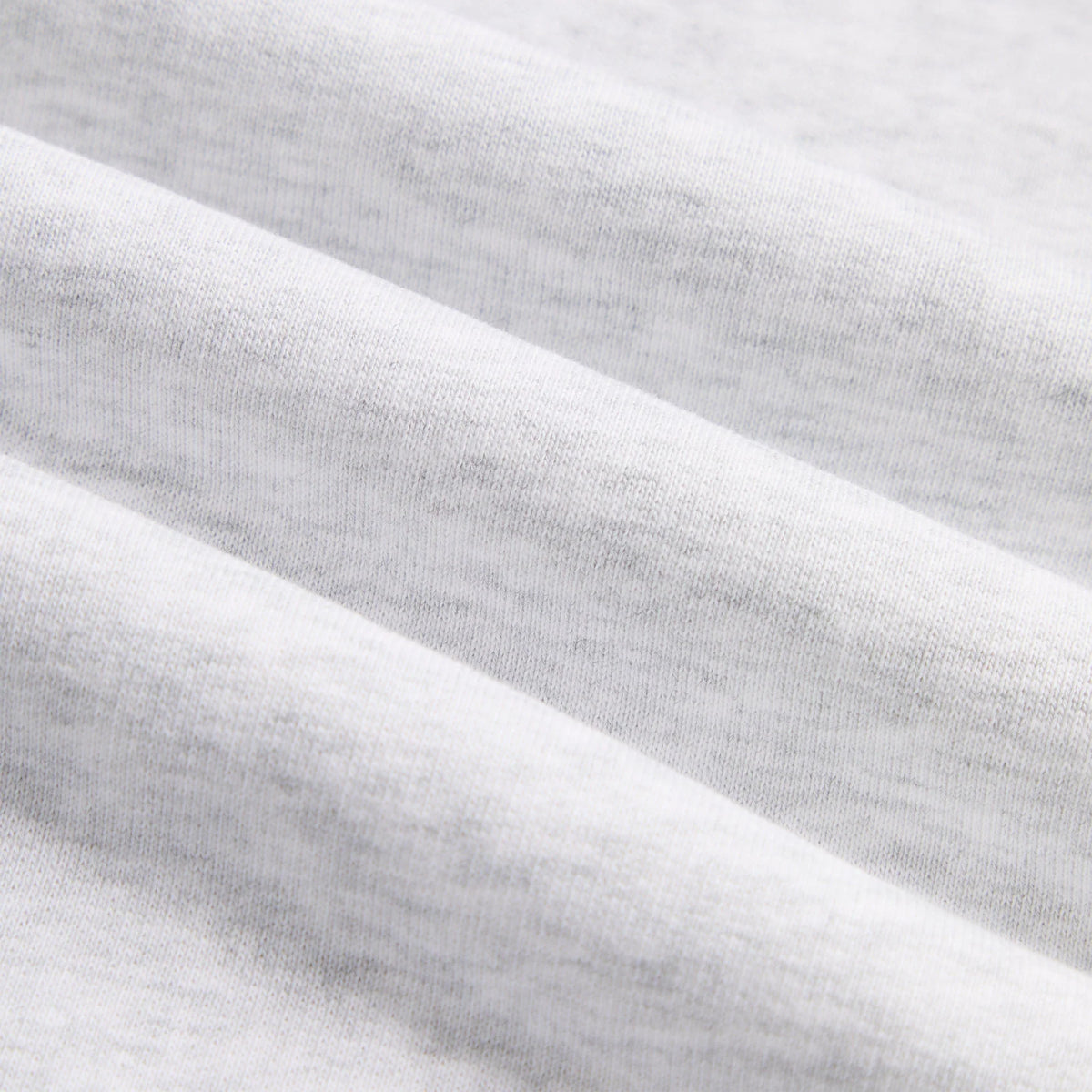 Kith Rib Neck Cropped Camden Hoodie - Light Heather Grey