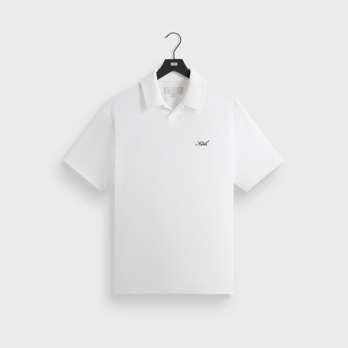 Kith Micro Waffle Drew Polo Shirt - White