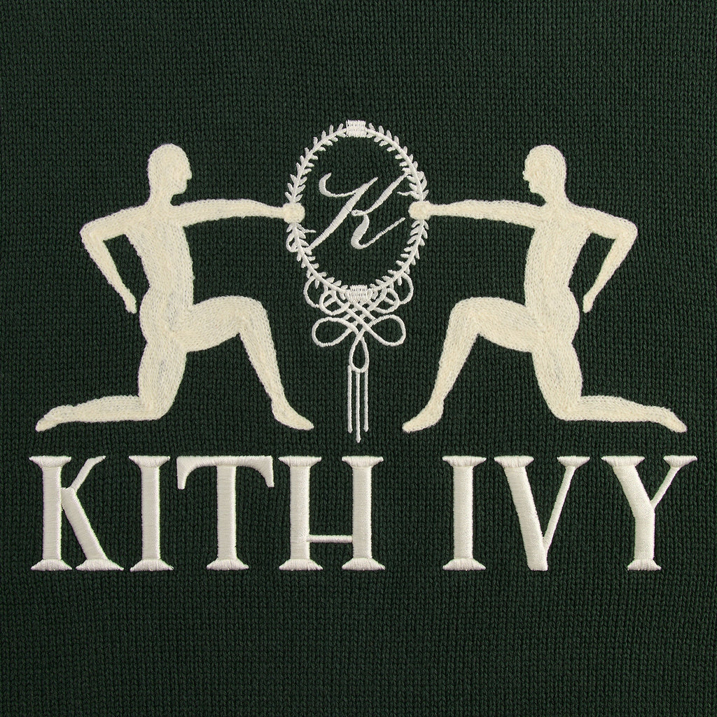 Kith Ivy Emblem Crewneck Sweater - Ivy Green