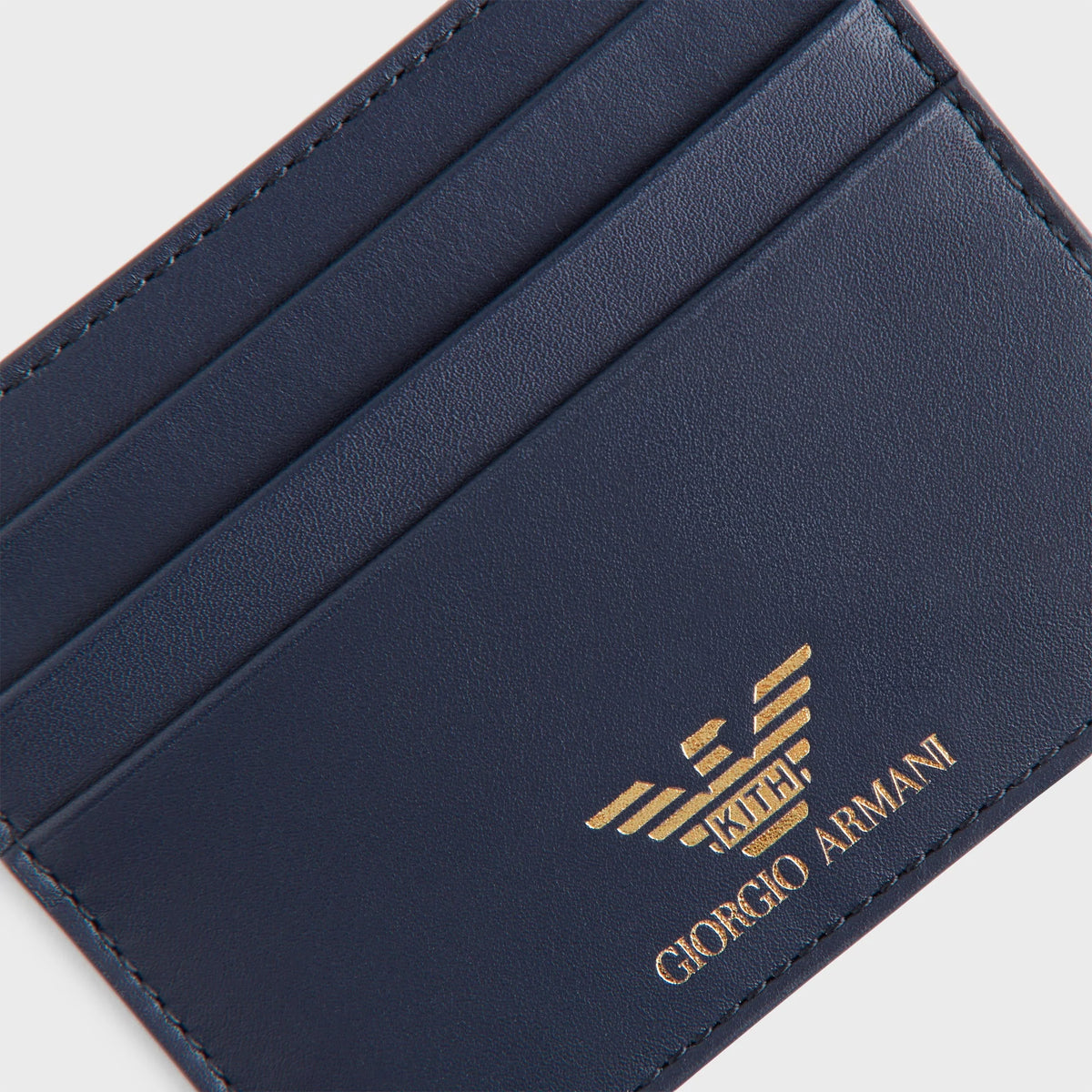 Giorgio Armani & Kith Leather Card Holder - Nocturnal
