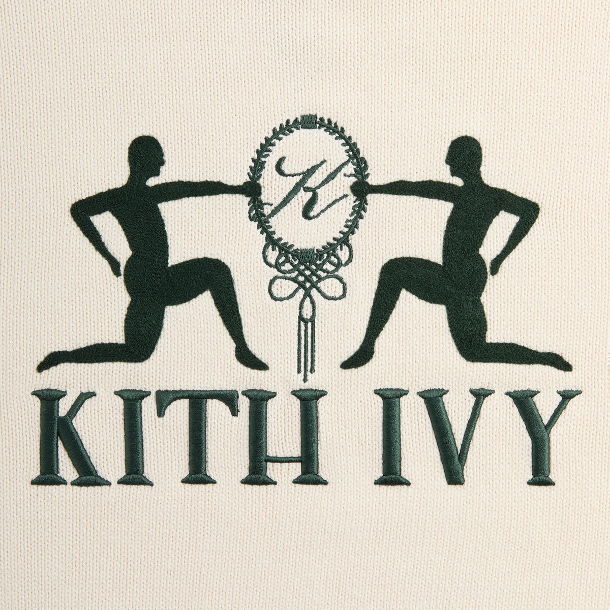 Kith Ivy Emblem Crewneck Sweater - Sandrift