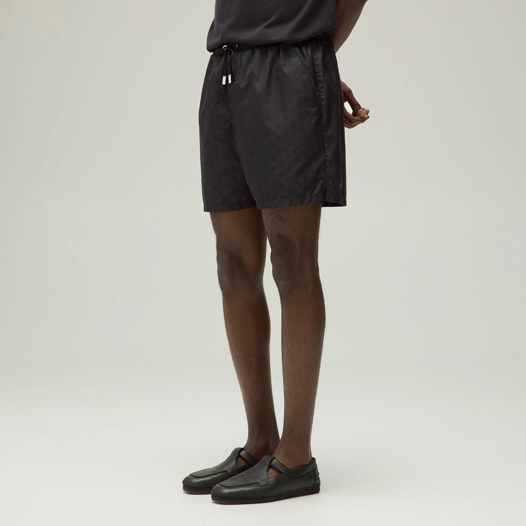 Giorgio Armani & Kith Jacquard Collins Swim Short - Black