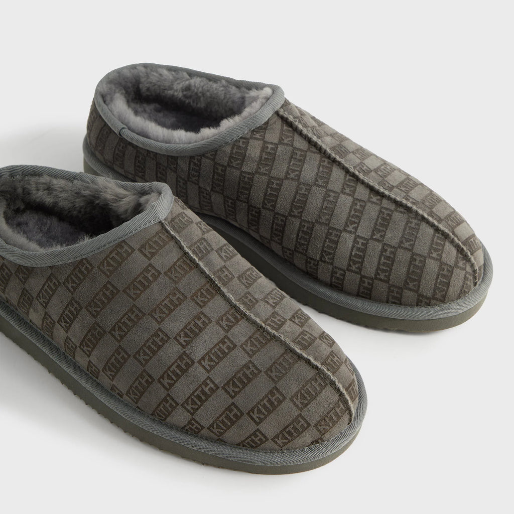 Kith Monogram Shearling Slippers - Idea